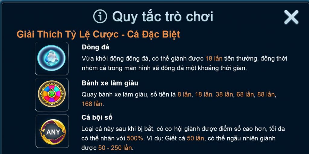 Các tính năng đặc biệt trong bắn cá đại gia 789win 