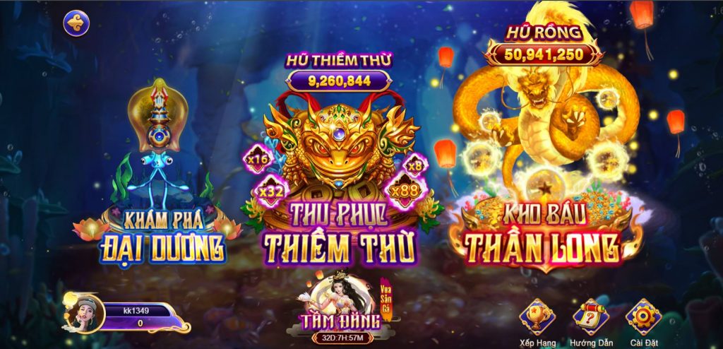 Vua săn cá – Game bắn cá đổi thưởng săn hũ rồng khủng