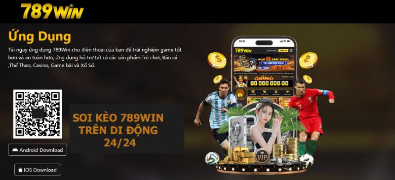 Soi kèo 789WIN trên app 24/24